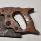 Warranted Superior 26" Crosscut Hand Saw Eagle Medallion Wood Handle Vintage