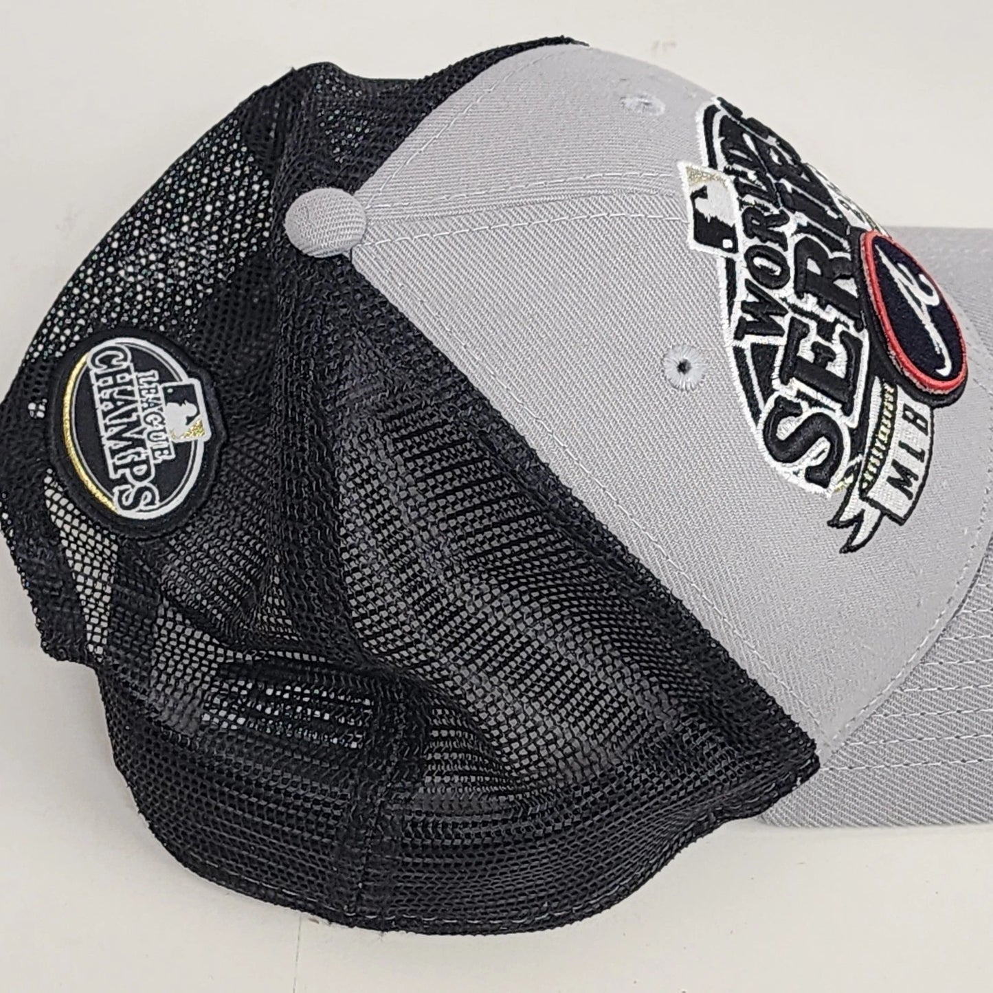 Atlanta Braves 2021 World Series New Era 9FORTY MLB A-Frame Snapback Black Gray