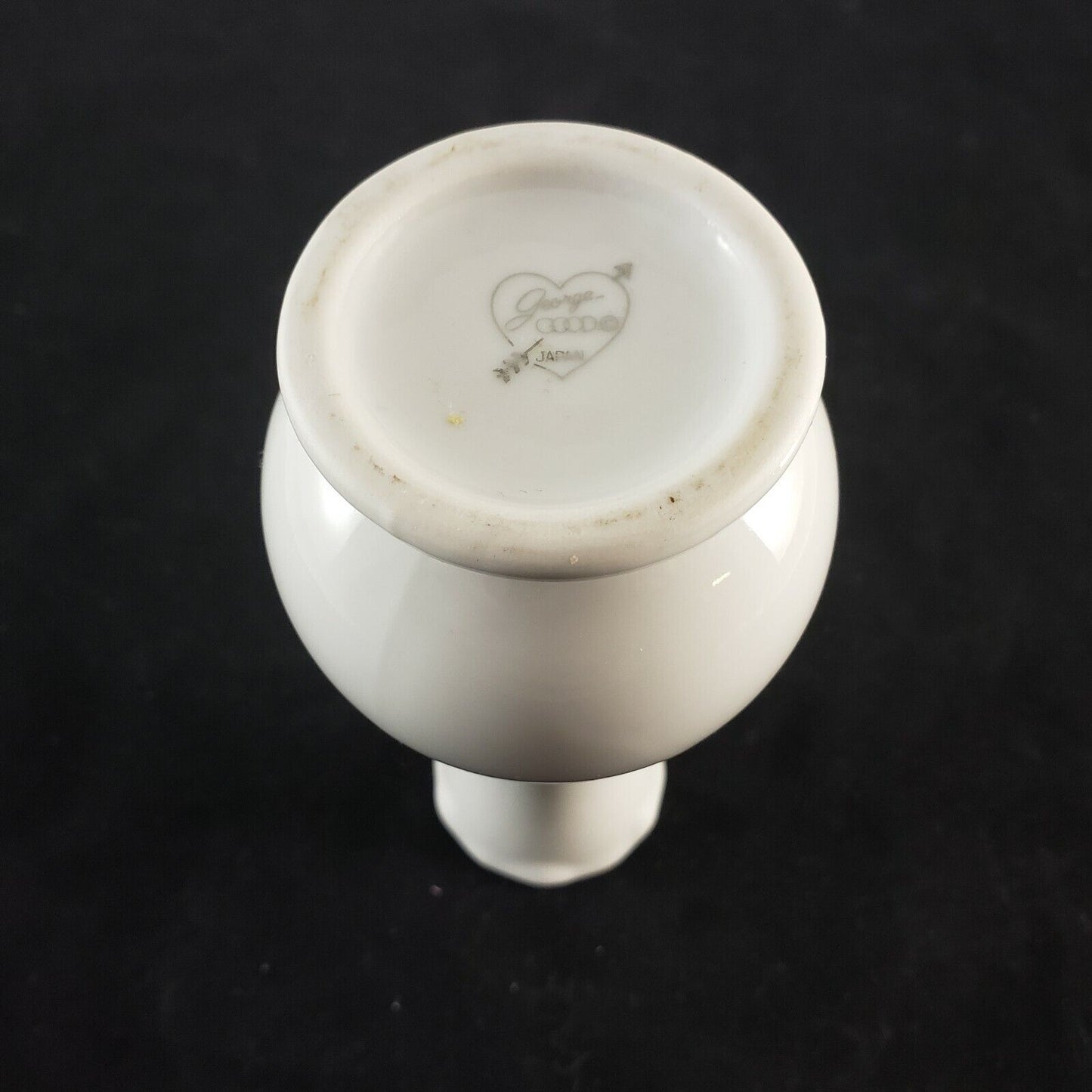 George Good Japan Bud Vase 25th Anniversary White Porcelain 6.5in