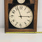 Howard Miller Oak Wood Wall Clock 612-246 Classic Quartz 18" Works w Battery VTG