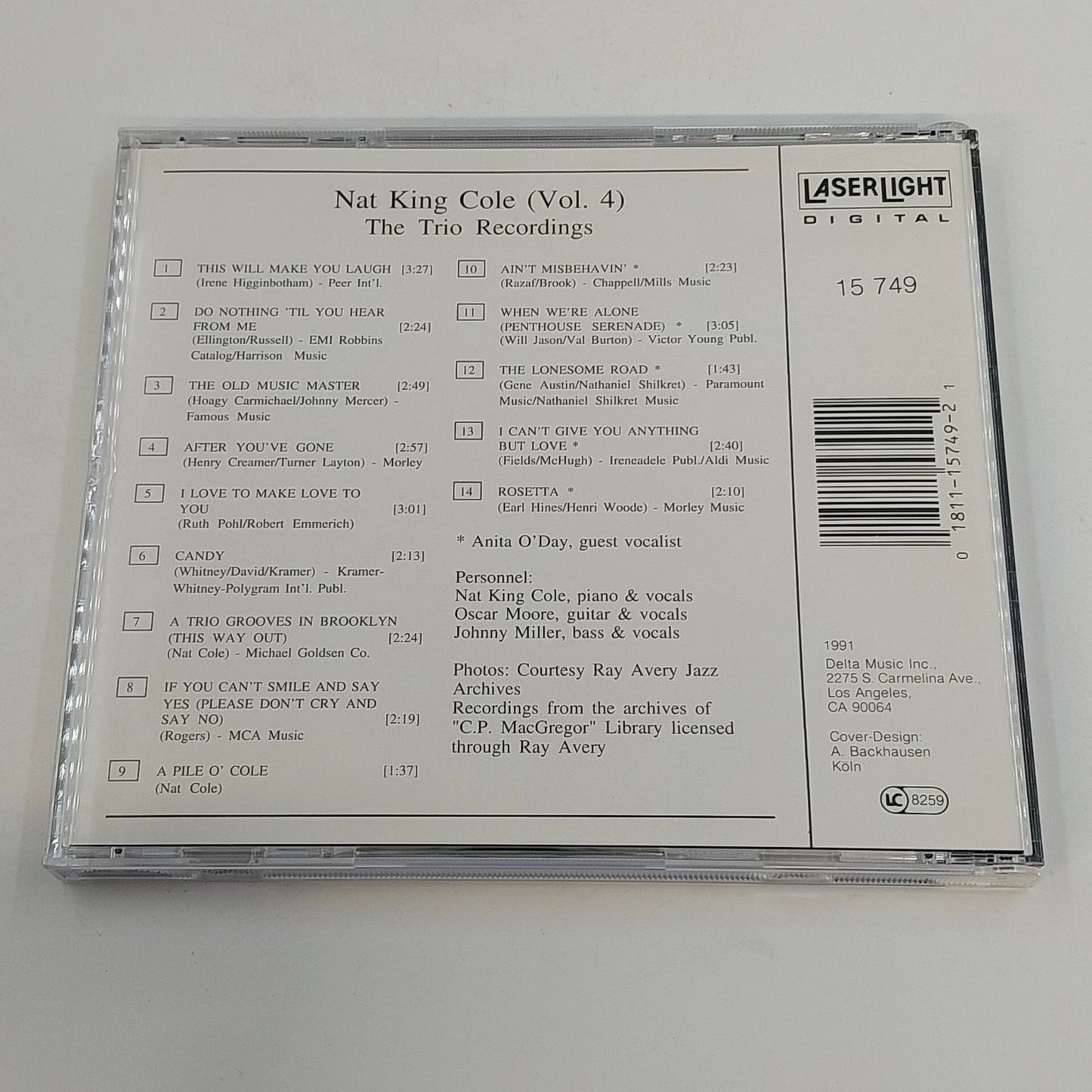 Nat King Cole Jazz Collector Edition Trio Recordings 5 CD Box Set LaserLight