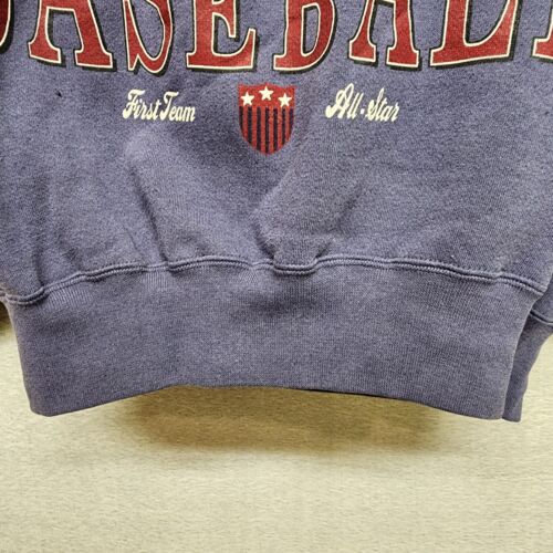 Baseball An American Pastime L Men's Sweatshirt Navy Blue Players By Van Heusen