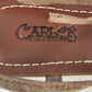 Carlos Santana Gladiator Sandals Womens 8 Brown Suede Wedge Lace Up