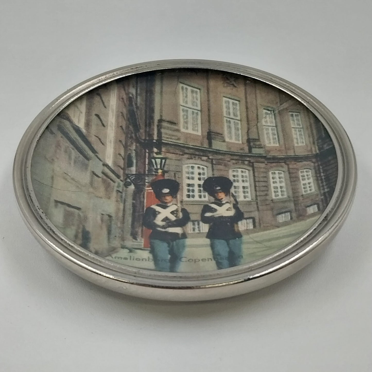 Royal Amalienberg Copenhagen Stainless Steel Trinket Dish Decor Collector Plate