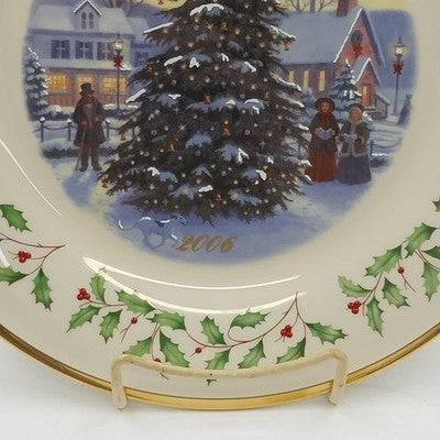 Lenox 2006 Annual Collector Christmas Plate 16th Series Numbered Christmas Tree