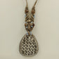Lot 3 Pendant Necklaces White Enamel Filagree Gold Tone Signed PHD Clay Cor