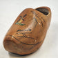 Hand Painted Single Dutch Wooden Clog Shoe Klomp Marked Holland Windmill Varnish