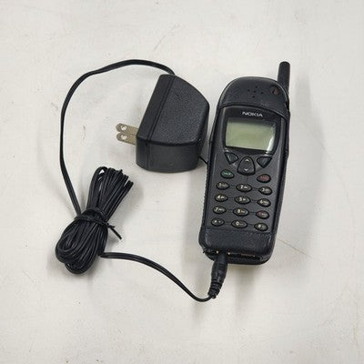Nokia 6185 Black Mobile Phone with Case & Charger As Is Vintage Collectors Item