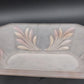 Frosted Clear Glass Leaf Cut Serving Dish Oblong Octagon Bowl Indiana Glass