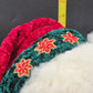 Santa Bear 2001 Kmart Christmas Plush Collectible White Teddy w Hat & Scarf 15"