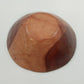 Zimbabwe Hand Carved Olive Wood Bowl 7" African Batik Animal Print Varnished Vtg