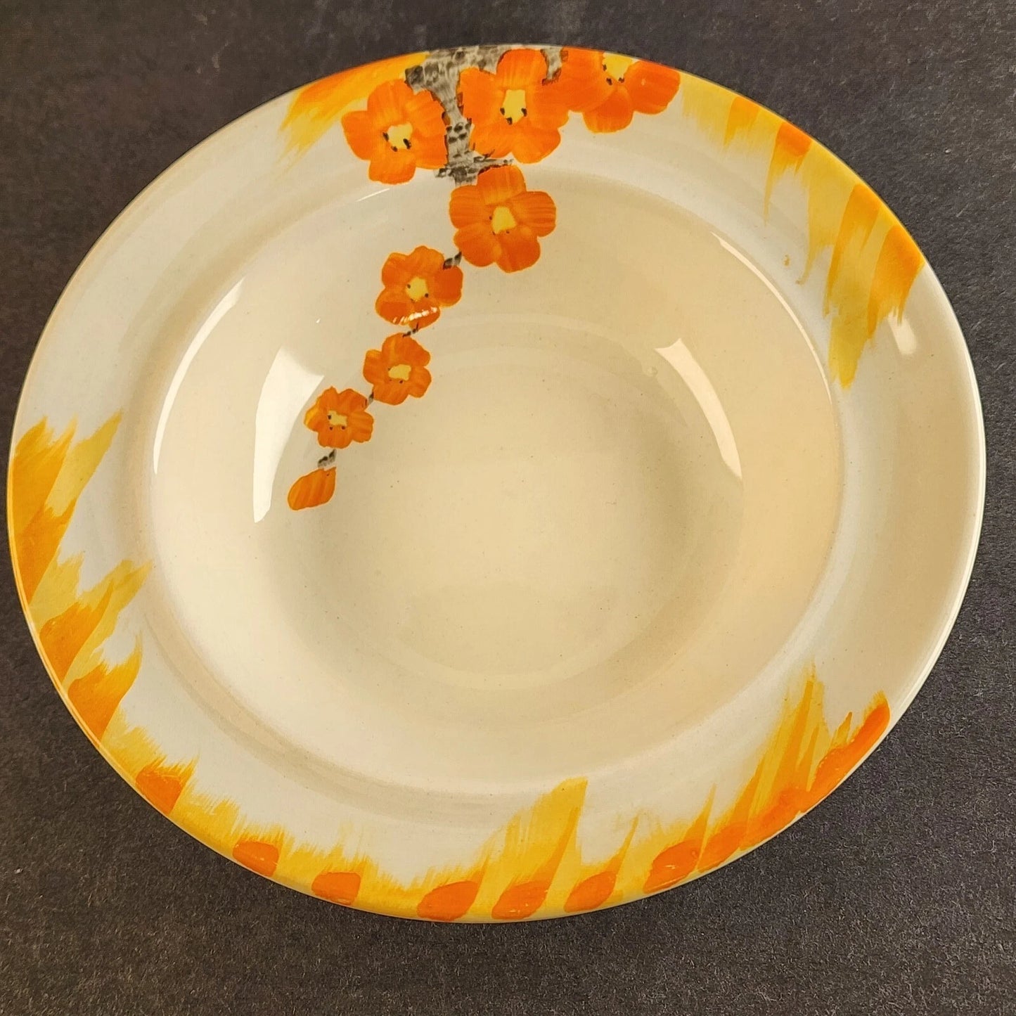 Swinnertons Ironware Pottery Cream Bowl Set 5 Pc England 1930s Vintage