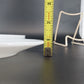 Vintage Oven Ware Milk Glass Dinner Plates Swirl Rim Set of 3