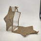 Basket Box Storage 10"Star Shape Large Hanging Wicker Natural Wood Color Weaving