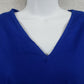 B Scrubs Solid Blue Uniform Top Womens 1XL 3 Pocket Scrubs NWT