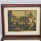 Lionel Barrymore Talio Chrome Framed Venice Prints Set of 4 Signed