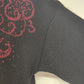 Susan Bristol Black Wool Sweater Hand Embroidered Size 34 1990s