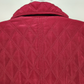 Gallery Women's Red Quilt Jacket Eyelet Closure Side Pocket 1X Long Sleeve China