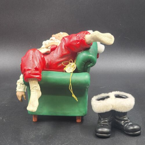 Possible Dreams CATCHING SOME Zs Santa In Chair Boots At His Side Clothtique '99