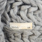 Chunky Knitted Beanie Hat Cool Grey Handcrafted Style Winter Watch Cap Unisex