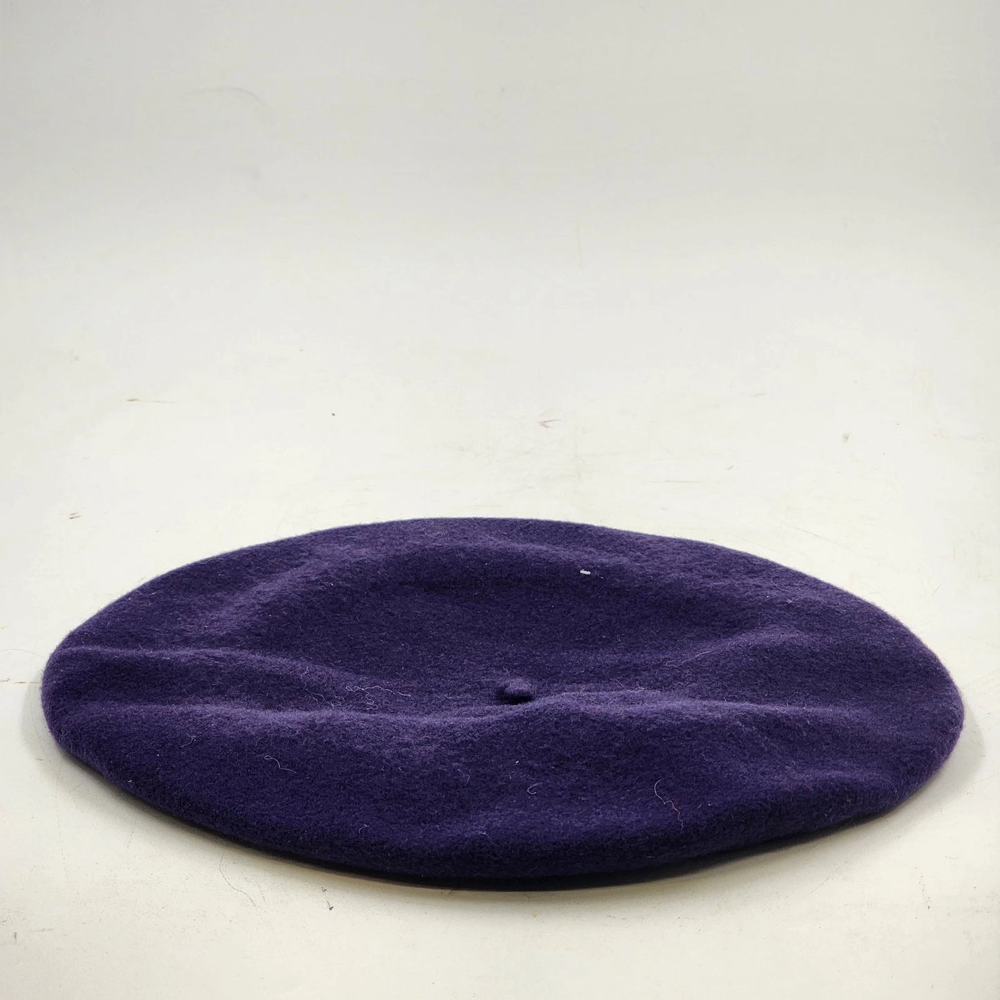 Parkhurst Women's Blue Violet Wool Beret Hat Classic French Style Winter Cap
