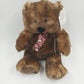 Ganz Chocolate Truffles Teddy Bear with Hearts Bow Stuffed Toy Animal 14"