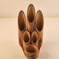 Jamaican Cay Artisan Wooden Desk Organizer 3 Levels and Storage Holes Vintage