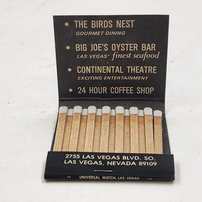 14 Silver Bird Hotel Casino Matchbooks Unstruck Las Vegas Nevada Closed in 1981