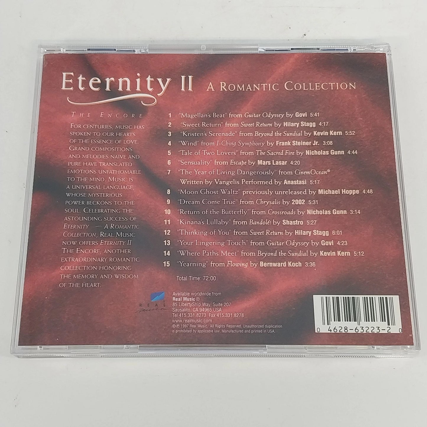 Eternity II The Encore A Romantic Collection CD Instrumental New Age Relaxation