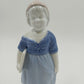 Gerold Porzellan Bavaria School Girl Figurine Blue Dress 6.5" Germany