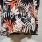 Eye Candy Women's Floral Top Size 2XL Black Pink Orange Cap Sleeves & Scoop Neck