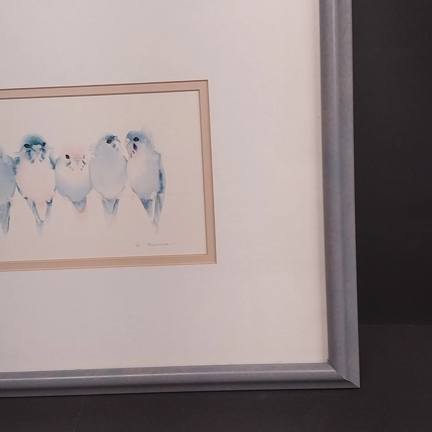 Valerie Pfeiffer Budgies Galore Framed Art Print Bird Watercolor