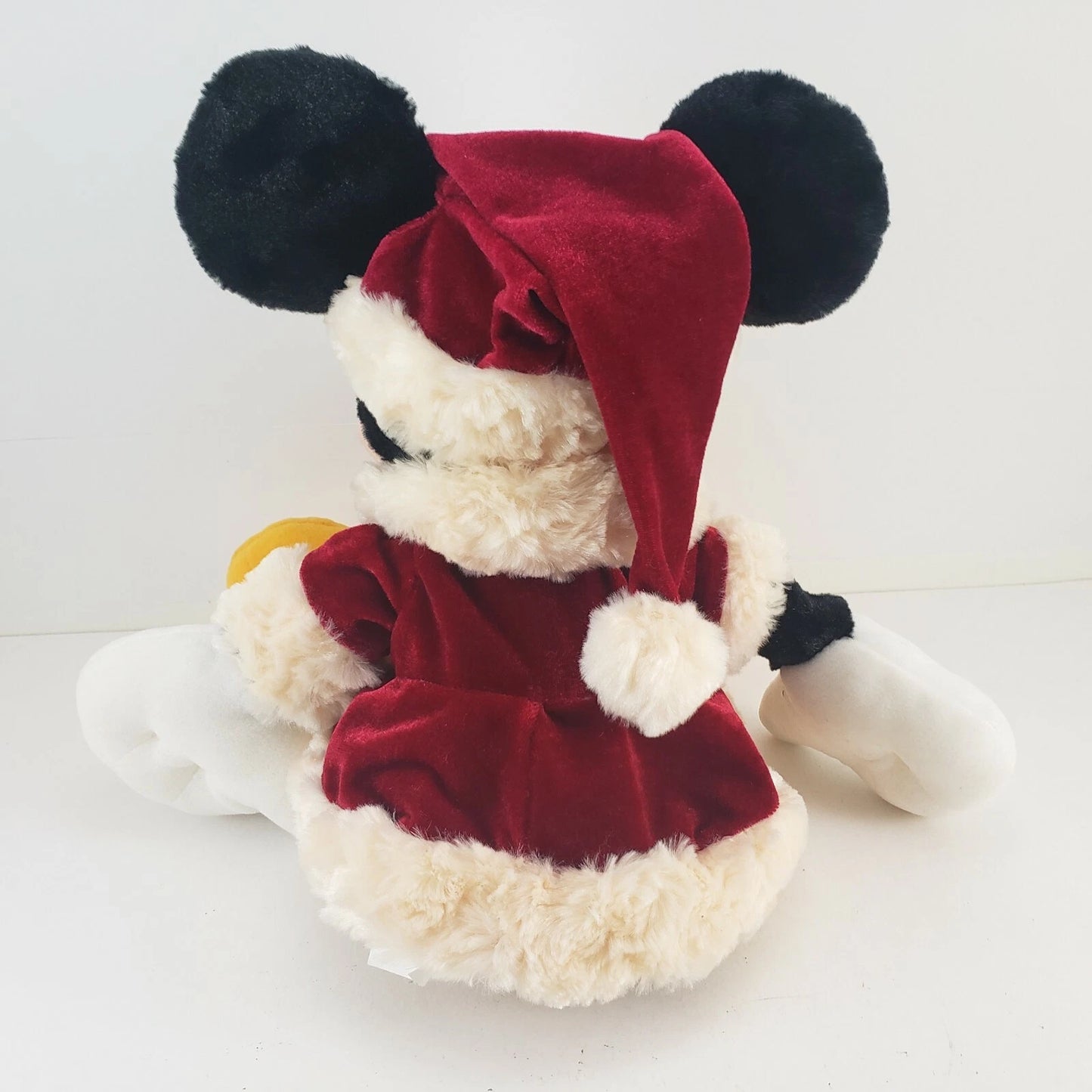 Christmas Minnie Mouse 16" Plush Red Dress Cap Disney Store Authentic Orig China
