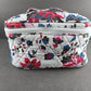 Makeup Train Case Vera Bradley Vineyard Floral Soft Side Travel Bag 8 x 5 Cotton