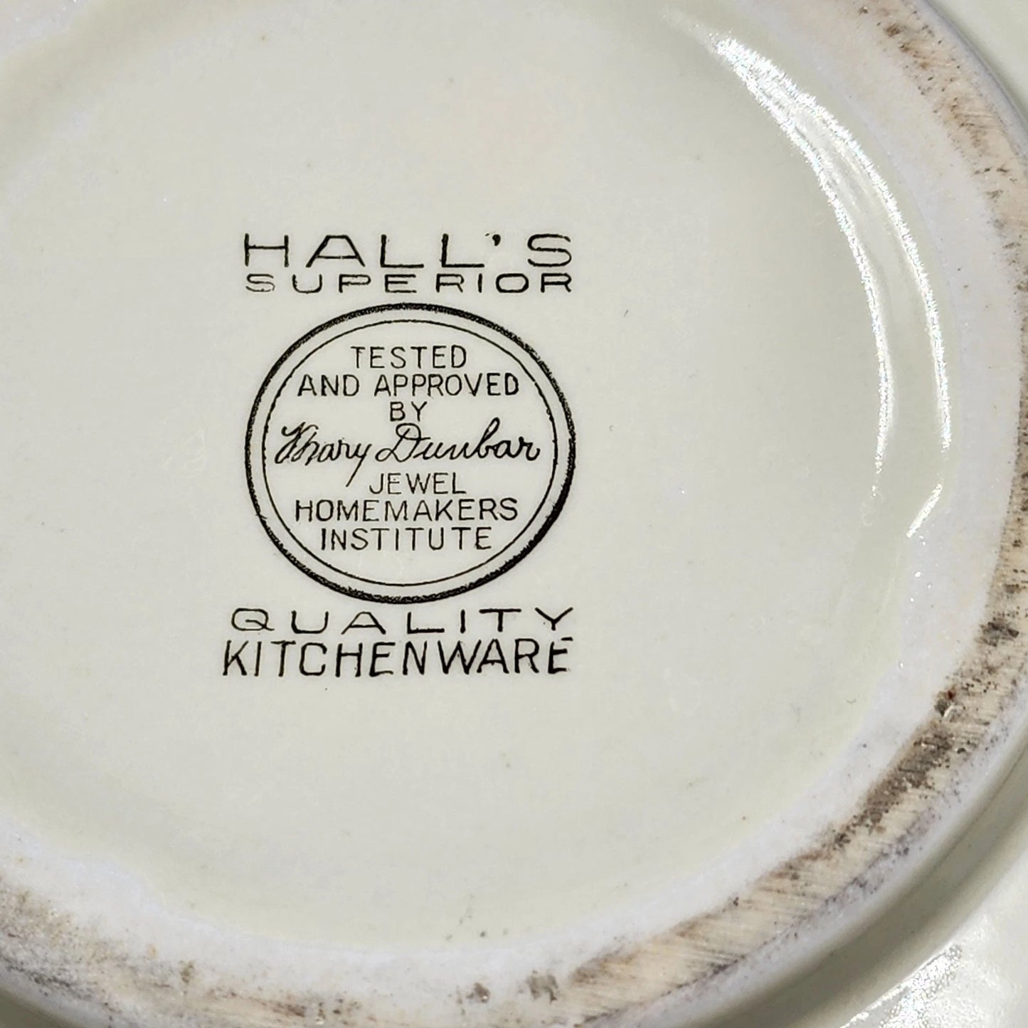 Autumn Leaf Radiance Serving Bowl 3.5 Quart 9" Hall's Superior Jewel Tea MCM Vtg