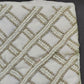 Rachel Zoe Christmas Stocking Silver White Beaded 8"x22" Diamond Polyester NWT