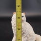 Castagna White Persian Cat Figurine Resin Blue Eyes 4" Textured Fur Italy 1988