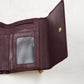 Rolfs Women's Genuine Brown Leather Tri-Fold Wallet Organizer Card Fold-Out Vtg