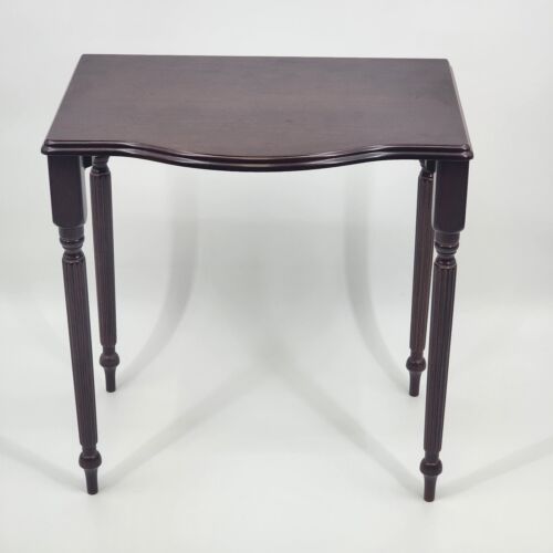 2 Traditional Mahogany Nesting Tables From Bombay Company 18.5" x 13" x 19" Tall