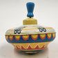 Metal Tin Toy Spinning Top with Circus Animals 6" by Ohio Art USA Vintage 1960s