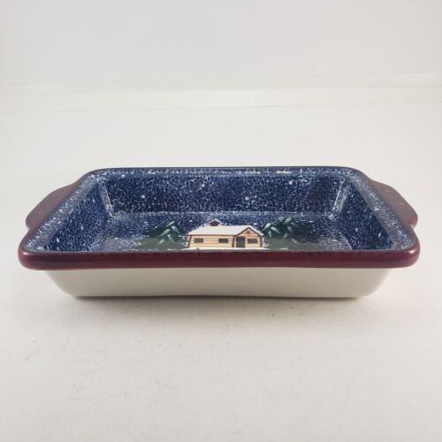 Holiday Mountain Lodge Handled Casserole Dish Cook's Bazaar