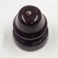 1953 Dark Brown Ceramic Porcelain Insulator 3.5" Tall x 3.25" Wide