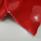 Poinsettia Flower Serving Bowl Dish 13" Vintage 70s Christmas Red Green Ceramic