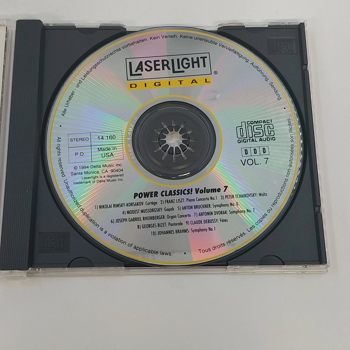 Power Classics Classical Music Active Lifestyle 2 CD Lot LaserLight Vols 3 & 7