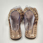 Pierre Dumas Spike-1 Studded Sandal Slide Womens Shoes Size 10 Lucite Color