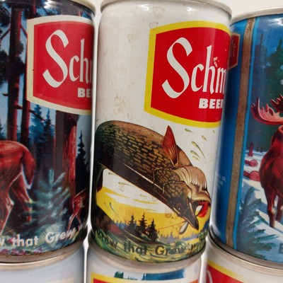 8 Schmidt Beer Can Pull Tab Empty Northwest American Wildlife Outdoor Vintage