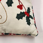 White & Red Cardinal and Holly Occasional Pillow by Holiday Living 18"x18" China