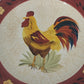 Canterbury Potteries Morning Sunrise Rooster Salad Plate Hand Painted 8.5"