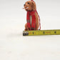 Gordon Fraser 1984 Brown Dog Candy Cane Scarf Ceramic Christmas by Schmid