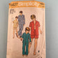 Simplicity 6427 Vintage Sewing Pattern 1974 Teen and Boys Pajamas Size 14 16